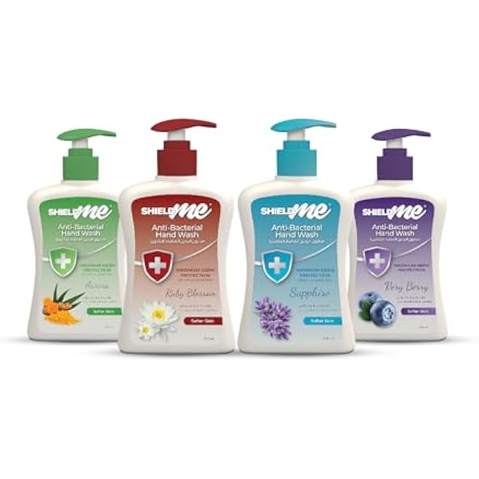 SHIELDME ANTIBACTERIAL HANDWASH LIQUID SOAP, 500ML (PACK OF 4)- ALL SCENTS - Image 1
